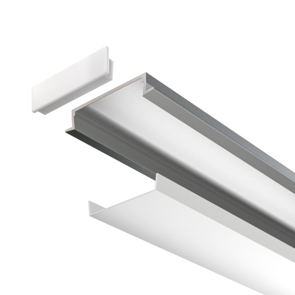 Алюминиевый профиль встраиваемый 30x6