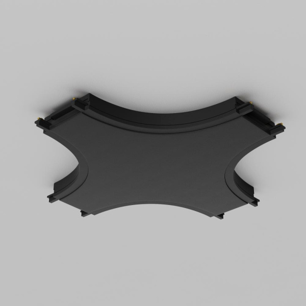 Коннектор питания X-образный Radity черный