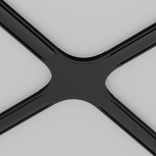 Коннектор питания X-образный Radity черный