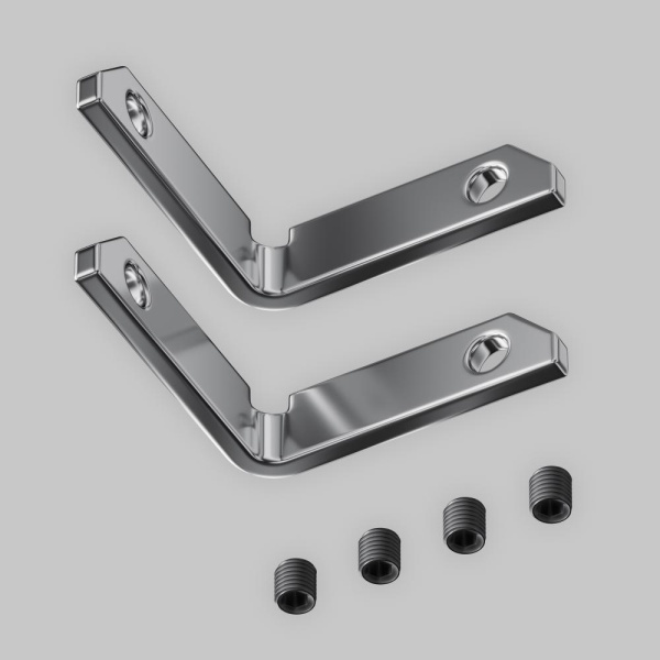 Комплект уголков вертикальных (2соединителя + 4 винта) для профиля