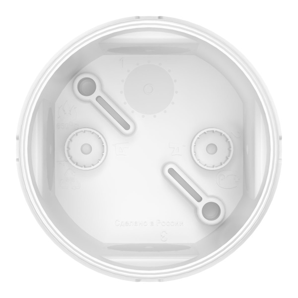 Коробка распределительная 60-0110-9003 для прямого монтажа двухкомпонентная безгалогенная (HF) белая 70х50 (168шт/кор) Промрукав