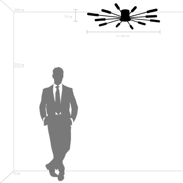 732123 Люстра RAGNO 12х5W(led) G9 ШАМПАНЬ/ЗОЛОТО