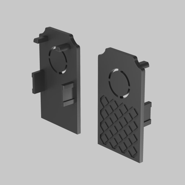 Заглушки к встраиваемому шинопроводу Exility 2 шт. черный