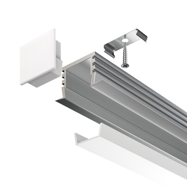 Алюминиевый профиль встраиваемый 22x12