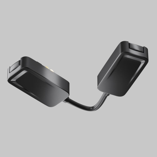 Коннектор питания угловой Radity встраиваемый черный