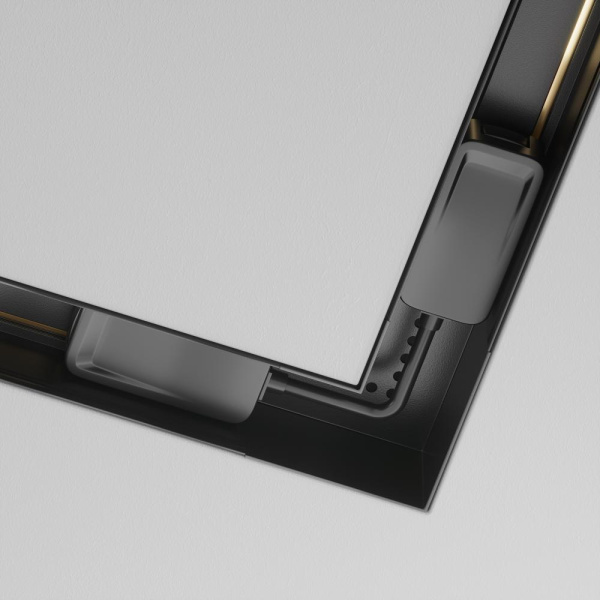 Коннектор питания угловой Radity встраиваемый черный