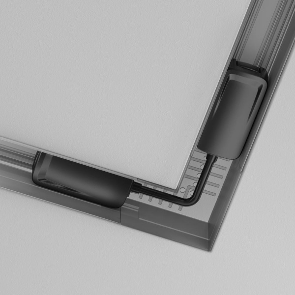 Коннектор питания угловой Radity встраиваемый черный