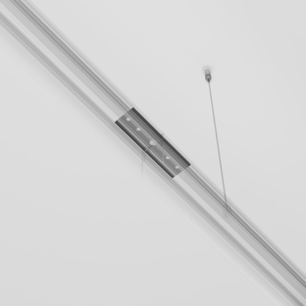 Коннектор прямой Exility накладной черный