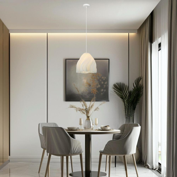 ПОДВЕСНОЙ СВЕТИЛЬНИК С АКРИЛОВЫМ ПЛАФОНОМ 40076/1 белый