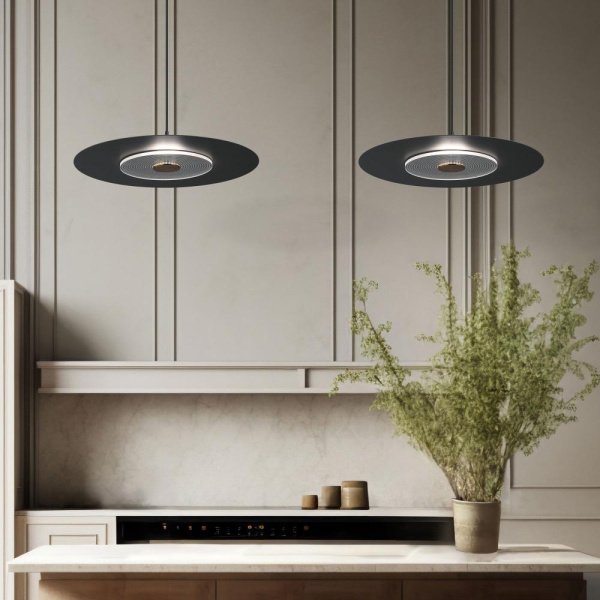 Подвесной светодиодный светильник в стиле лофт 40030/1 LED / черный