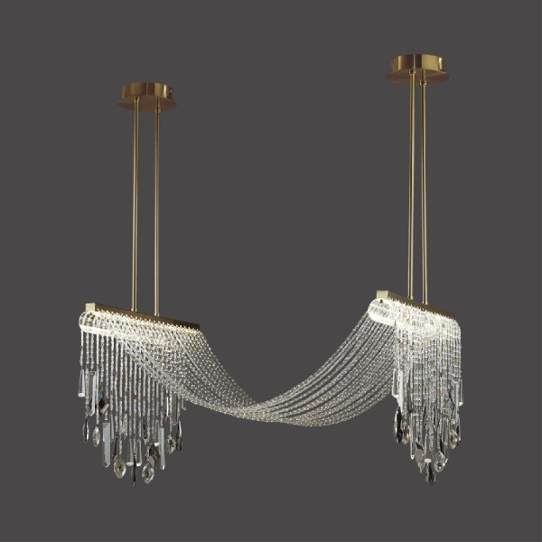 5420/48L HALL ODL_EX25 79 античная бронза/металл/стекло/хрусталь Люстра LED*48W 3000K 2239Лм AFINA