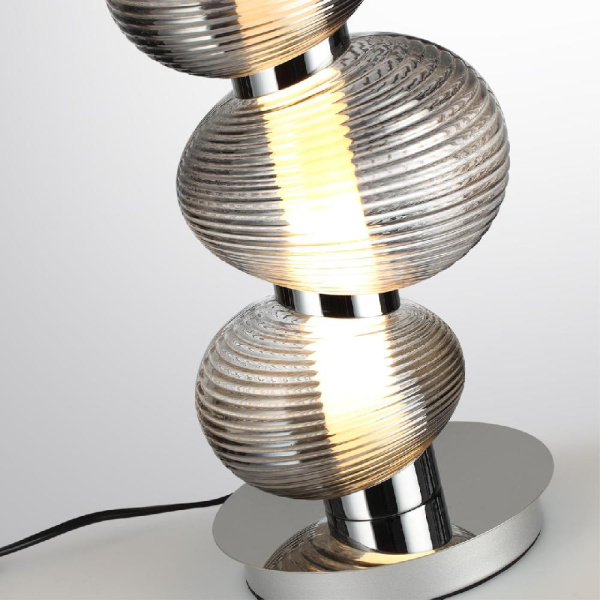 5096/12TL L-VISION ODL25 419 хром/дымчатый градиент/металл/стекло Настольная лампа LED 12W 4000K 1351Лм BRUCO