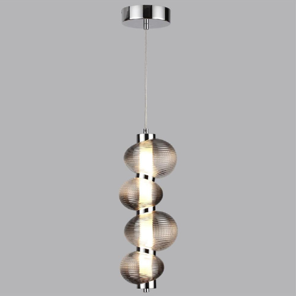 5096/17L L-VISION ODL25 419 хром/дымчатый градиент/металл/стекло Подвес LED 17W 4000K 2686Лм BRUCO