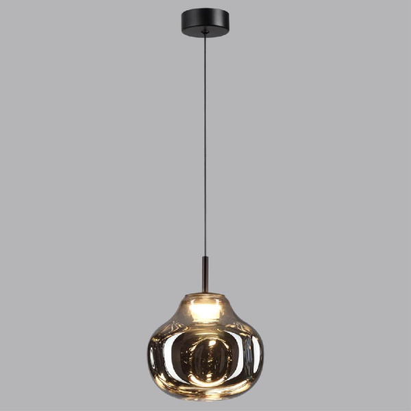 5097/4LC PENDANT ODL25 421 черный/дымчатый/металл/стекло Подвес LED 4W 4000K 388Лм VASO