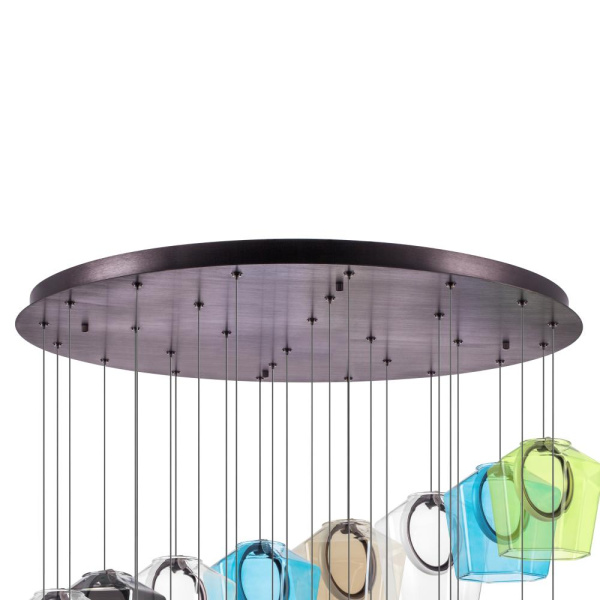 796289 Люстра CARAMELLO LED 28х6W 2700LM КОФЕЙНЫЙ/МУЛЬТИКОЛОР 3000K