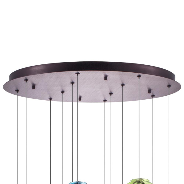 796329 Люстра CARAMELLO LED 12х6W 1400LM КОФЕЙНЫЙ/МУЛЬТИКОЛОР 3000K