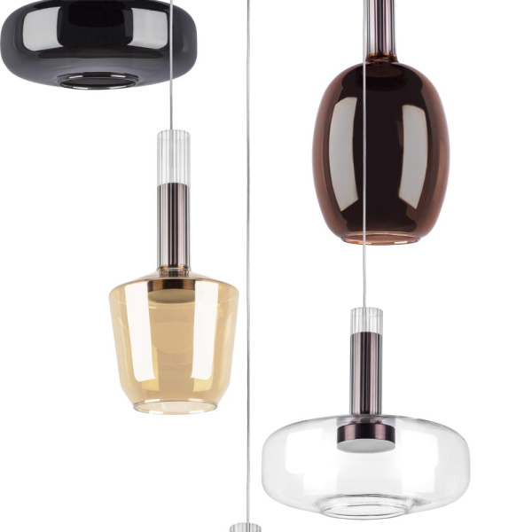 792169 Люстра DISCO 6x6W LED 1200LM G БЕЛЫЙ/МУЛЬТИКОЛОР 3000К