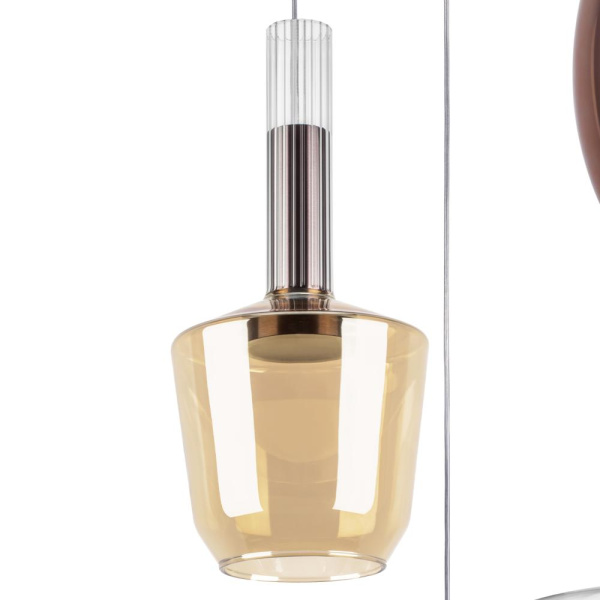 792169 Люстра DISCO 6x6W LED 1200LM G БЕЛЫЙ/МУЛЬТИКОЛОР 3000К