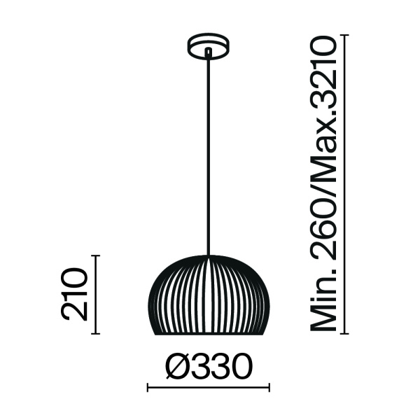 Подвесной светильник Maytoni MOD195PL-01W