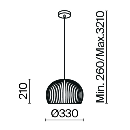 Подвесной светильник Maytoni MOD195PL-01W