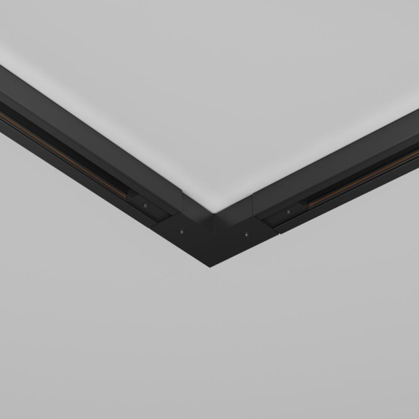 Угловой коннектор питания с вводом питания Unity черный