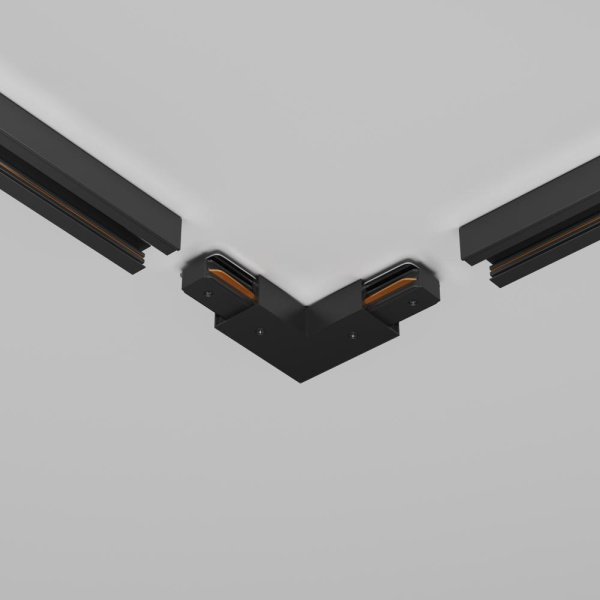 Угловой коннектор питания с вводом питания Unity черный