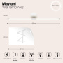 Настенный светильник (бра) Maytoni MOD106WL-L16W3K