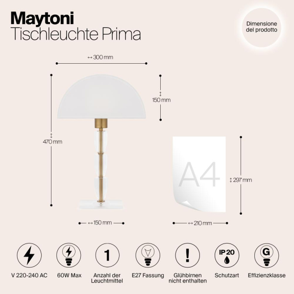 Настольный светильник Maytoni Z034TL-01BZ