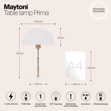 Настольный светильник Maytoni Z034TL-01BZ