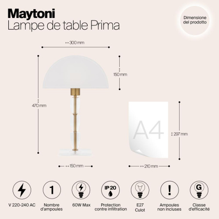 Настольный светильник Maytoni Z034TL-01BZ