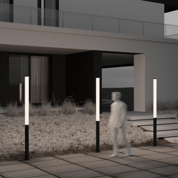 Садово-парковый светильник Outdoor O467FL-L100B3K