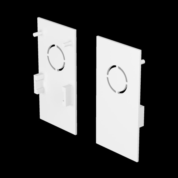 Заглушка торцевая 2 шт. Exility накладной белый