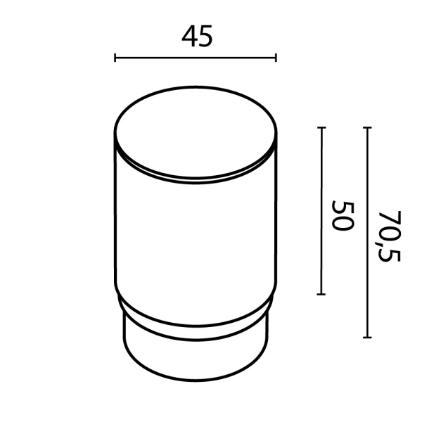 Матовый рассеиватель для Focus Led 5Вт