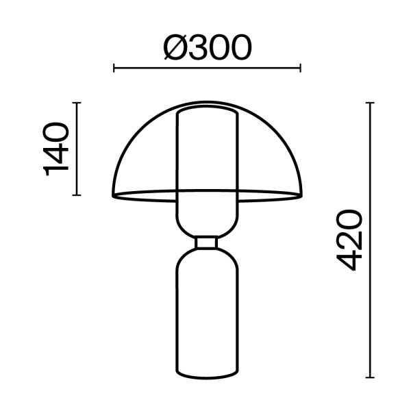 Настольный светильник Maytoni MOD177TL-01W