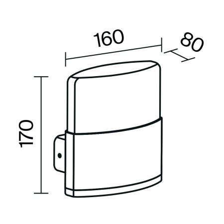 Настенный светильник (бра) Outdoor O442WL-L12GF3K1