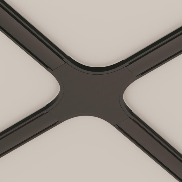 Коннектор питания X-образный Radity черный