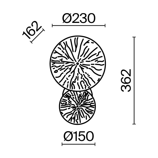 Настенный светильник (бра) Maytoni MOD082WL-01G