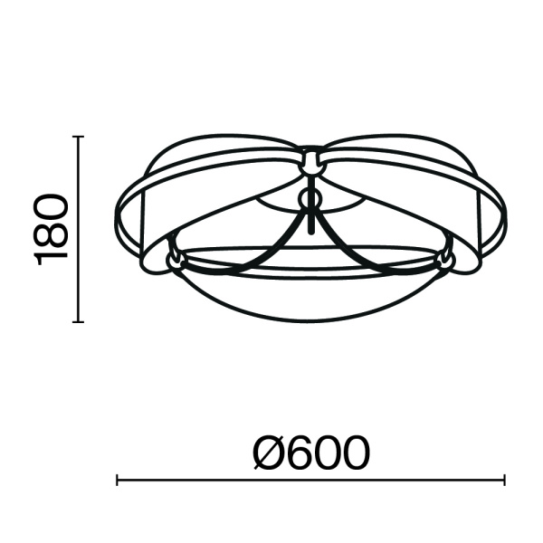Потолочный светильник Maytoni MOD281CL-L45BS3K