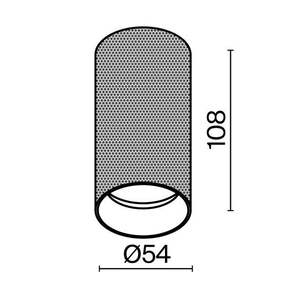 Потолочный светильник Technical C080CL-01-GU10-B