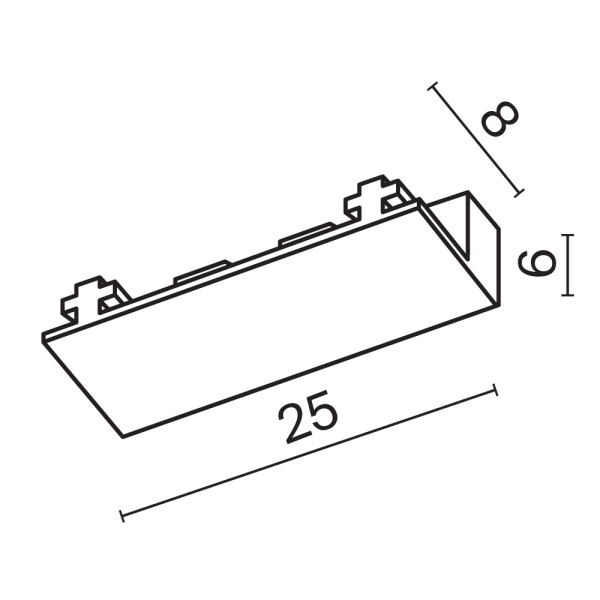 Комплект монтажный с заглушками Radity 2 штуки, белый TRA084EC-112W 