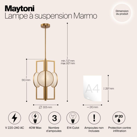 Подвесной светильник Maytoni MOD099PL-03G