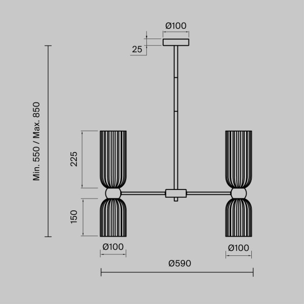 Подвесной светильник Maytoni MOD302PL-10W