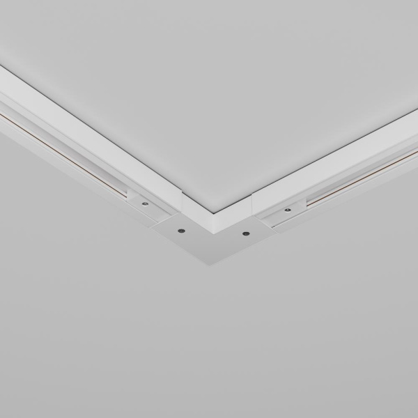 Угловой коннектор питания с вводом питания Unity белый