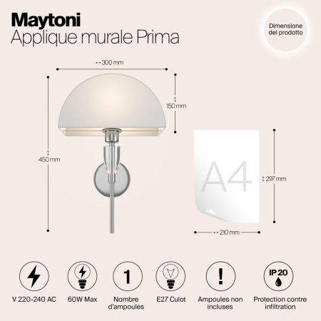 Настенный светильник (бра) Maytoni Z034WL-01CH