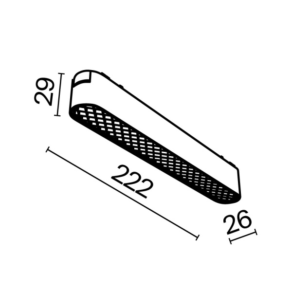 Трековый светильник Technical TR084-1-12W4K-W