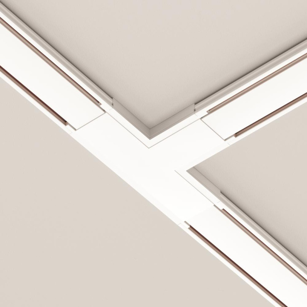 Коннектор питания T-образный Radity белый