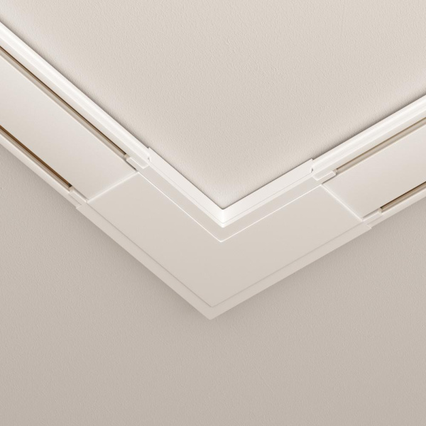 Конектор питания угловой Radity белый