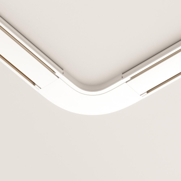 Конектор питания полукруглый Radity белый