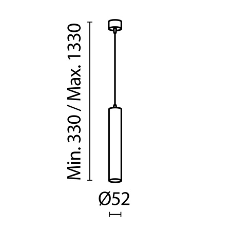 Подвесной светильник Technical P072PL-L12W3K-1
