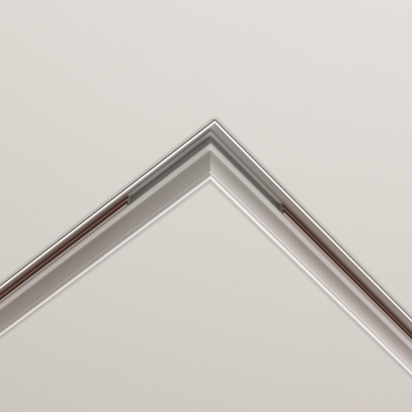 Коннектор угловой Exility встраиваемый под ГКЛ 12,5мм, белый